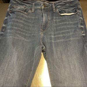 Express blue athletic slim fit jeans